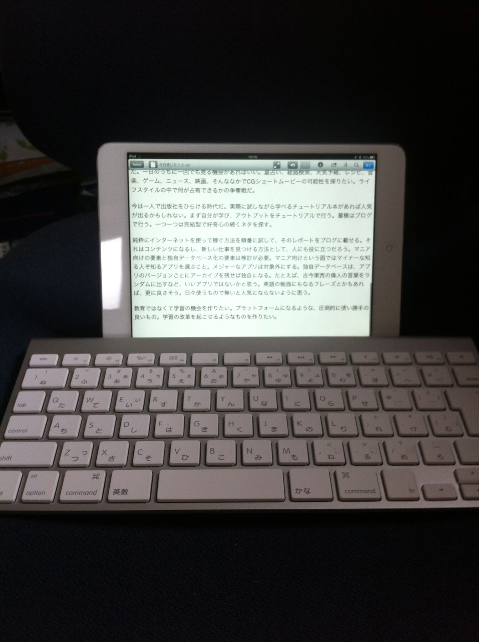 iPad miniでApple Wireless Keyboardを使う
