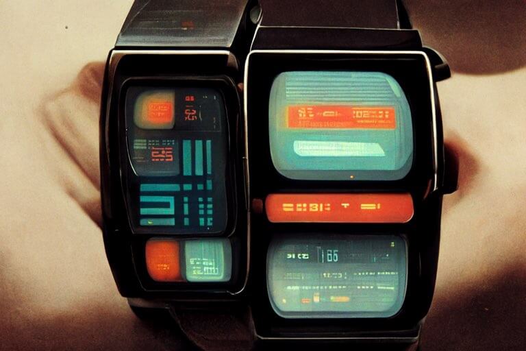 Midjourney My Best3: Wristwatch of the Future: 未来の腕時計