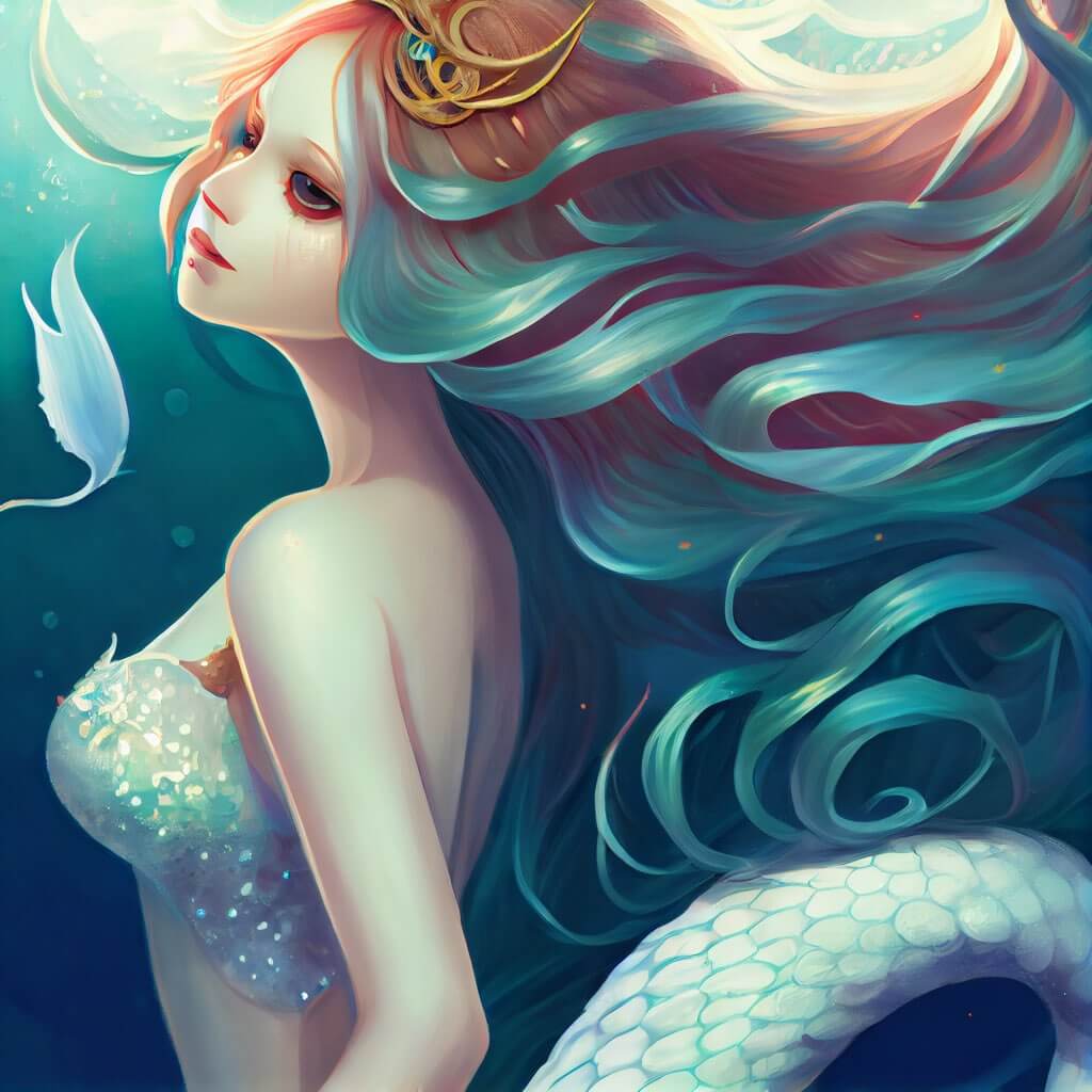Midjourney My Best3: Mermaid: 人魚