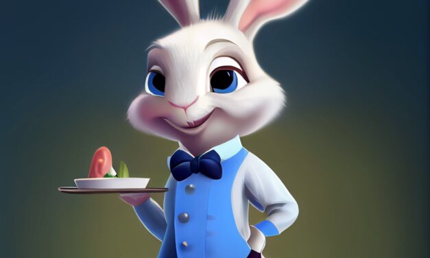 Midjourney My Best3: Rabbit butler: ウサギの執事