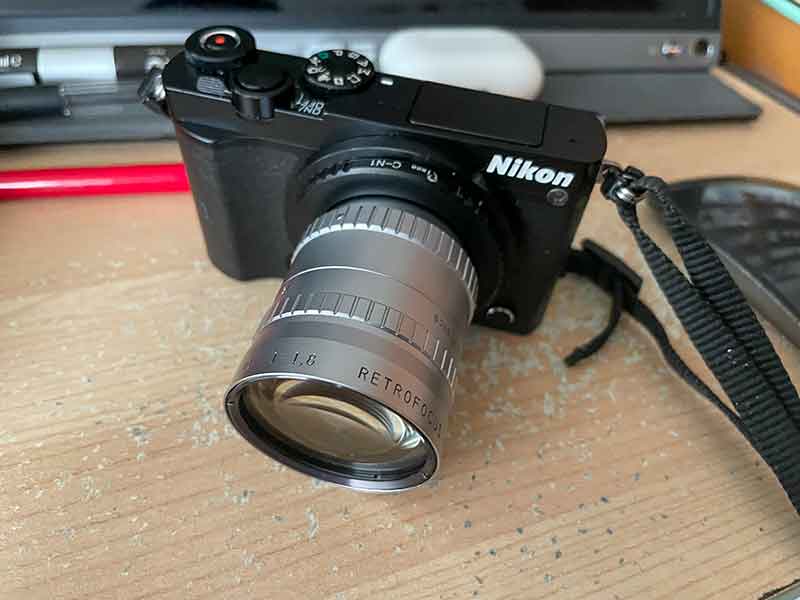 Nikon 1 J5にP.Angenieux 10mm F1.8 Retrofocus R21（Pixcoレンズアダプター16mm Cマウント）を付けて撮影する